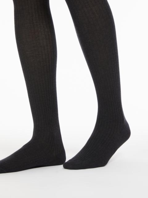 ZAVORRA Ribbed cotton tights