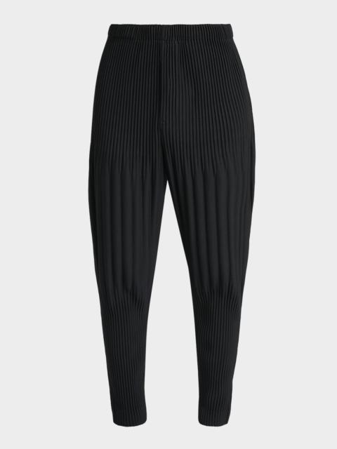 ISSEY MIYAKE Men's Monthly Colors Pleated Tapered-Fit Trousers