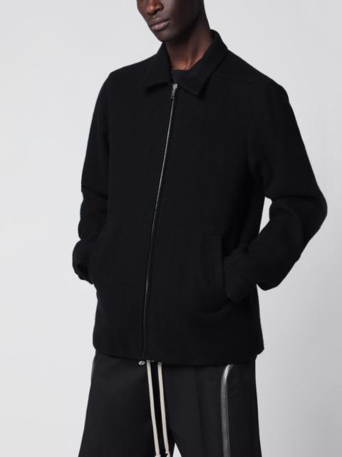 Rick Owens Black wool zip-up jacket