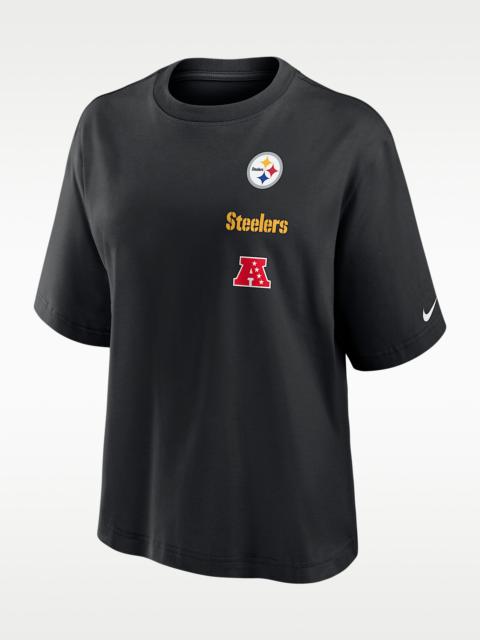Nike Pittsburgh Steelers Primetime Premium Essential Boxy Women's Nike NFL T-Shirt