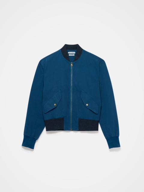 JW Anderson MENS BOMBER JACKET IN WASHED NAVY