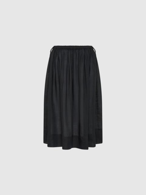 ST. AGNI Transparent Midi Skirt - Black