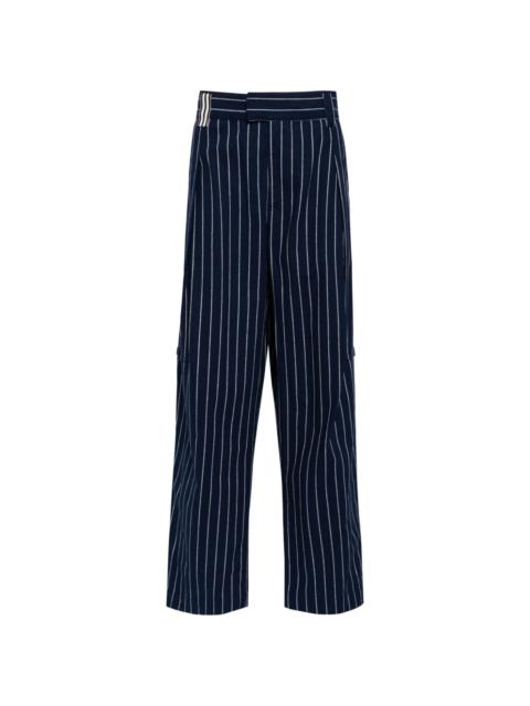 MARINA YEE pinstripe-pattern wide-leg trousers