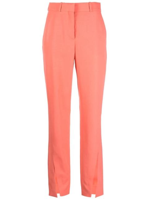 Balmain split-hem virgin wool tapered trousers