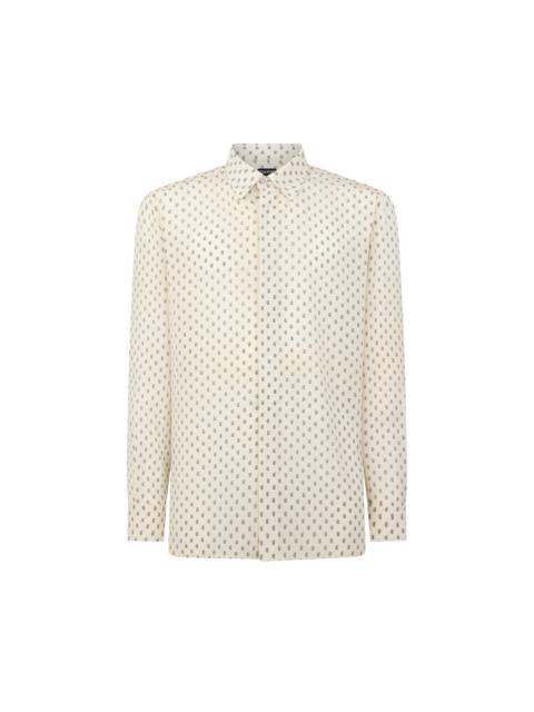 TOM FORD CREPE DE CHINE PAISLEY PRINT FLUID FIT SHIRT