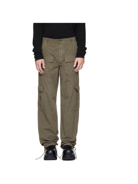AlLEXANDER DIGENOVA Green Cotton Cargo Pants