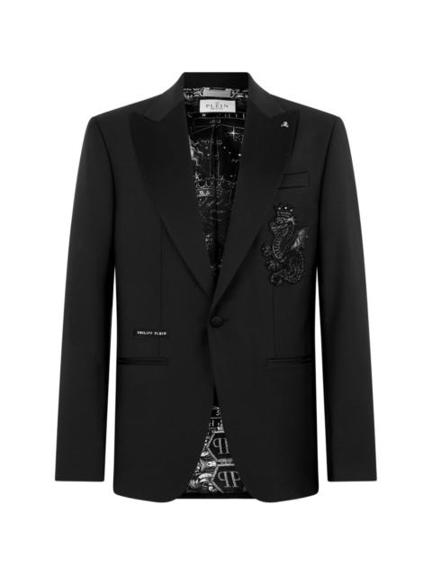 PHILIPP PLEIN Dragon beaded blazer