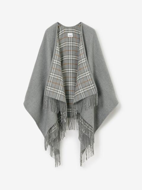 Burberry Check Wool Reversible Cape