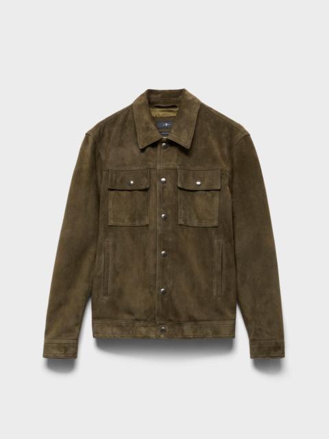 7 For All Mankind MODERN TRUCKER in Suede
