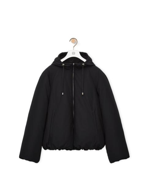 Loewe Puffer hooded bomber jacket in cotton and polyamide