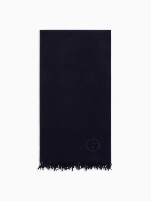 Wool, silk and cashmere foulard