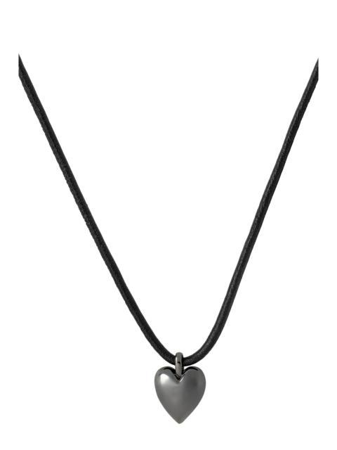 JENNIFER FISHER Hematite Puffy Heart Choker Necklace