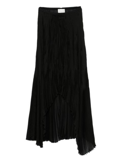 forte_forte pleated asymmetric skirt