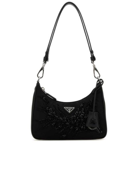 Prada Reedition Shoulder Bag with Silver Hardware