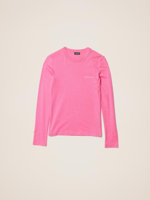 JACQUEMUS Le t-shirt brodé manches longues
