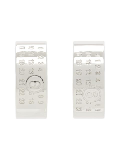 MM6 Maison Margiela Numeric Minimal Signature Hoop Earrings