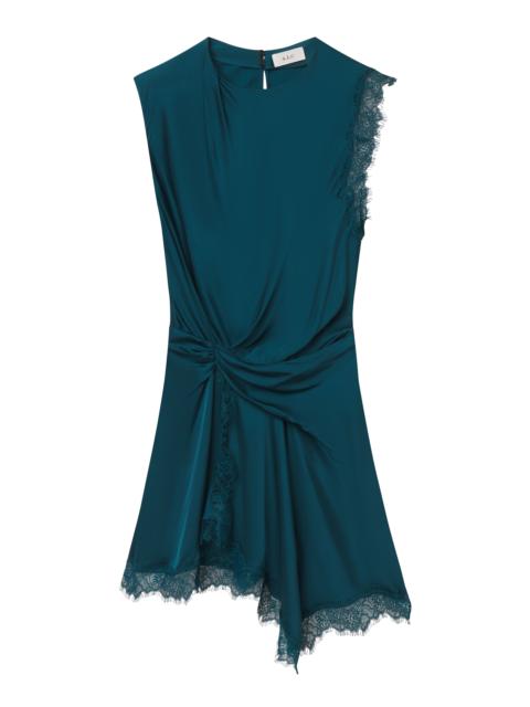 A.L.C. Dion Satin and Lace Mini Dress