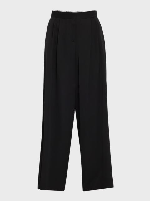 The Row Paras Pleated Wide-Leg Pants