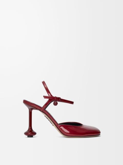 Loewe Toy ankle strap pump in soft patent lambskin