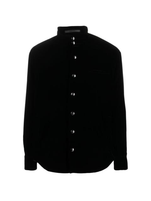 GIORGIO ARMANI high-neck long-sleeved shirt