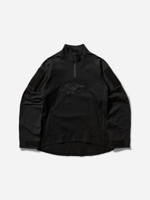 umbro Men's Tactical Half Zip Sweatshirt Black