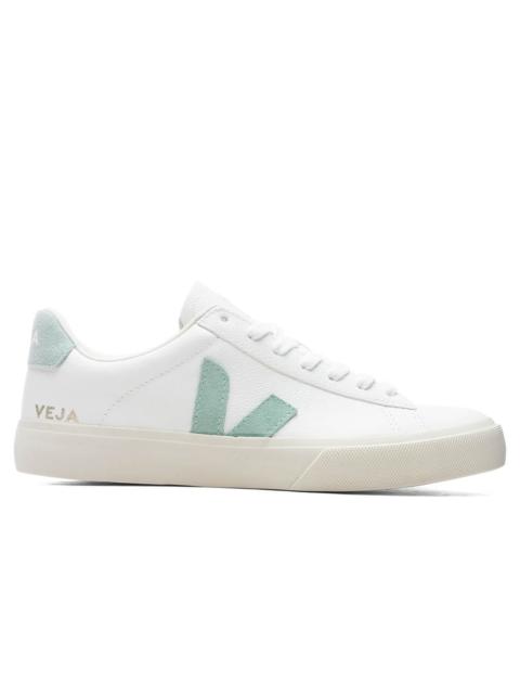VEJA WOMEN'S CAMPO CHROMEFREE - EXTRA WHITE/MATCHA