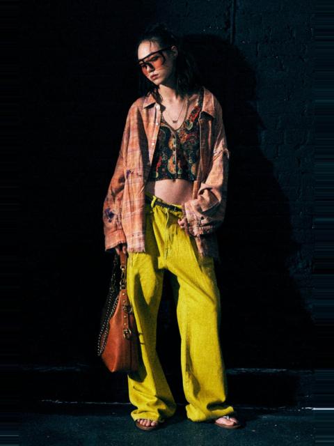 R13 DAMON PLEATED JEAN