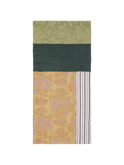 Dries Van Noten Multicolor Patchwork Jacquard Scarf