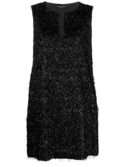 FABIANA FILIPPI metallic-threading fringed minidress