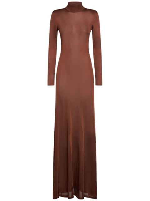 TOM FORD Compact slinky cashmere blend long dress