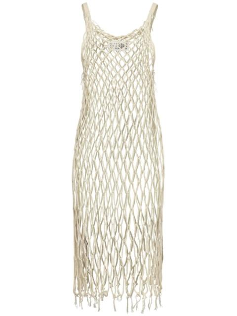 MM6 Maison Margiela open-knit midi dress