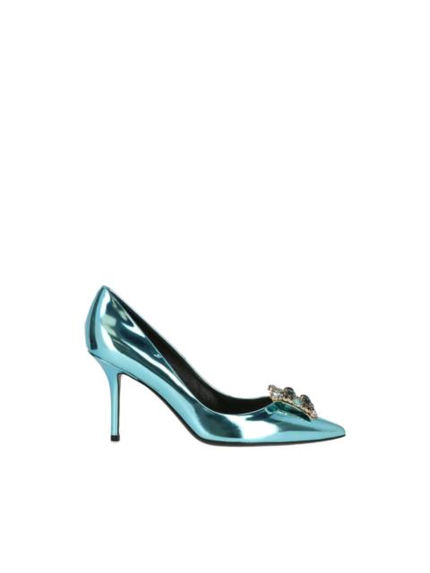Roger Vivier jewel-embellished leather pumps