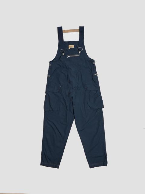 Nigel Cabourn Naval Dungaree in Black Navy (Cotton Ripstop)
