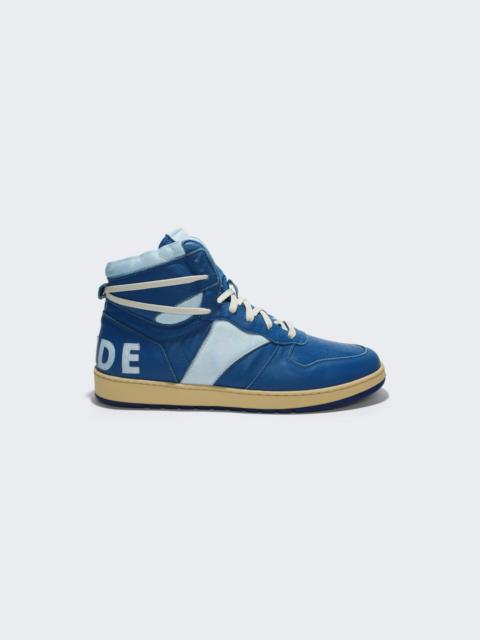 Rhude Rhecess Hi Sneakers Navy And White