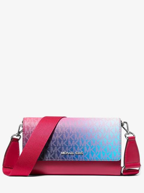 MICHAEL KORS Jet Set Large Ombré Signature Logo Crossbody Bag