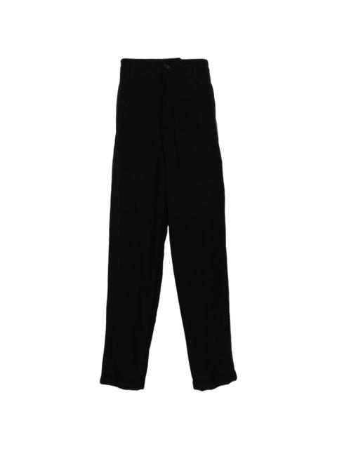 tapered-leg trousers