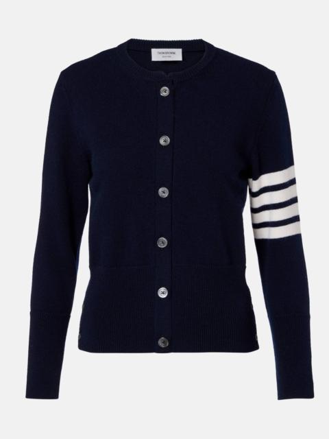 Thom Browne 4-Bar intarsia virgin wool cardigan