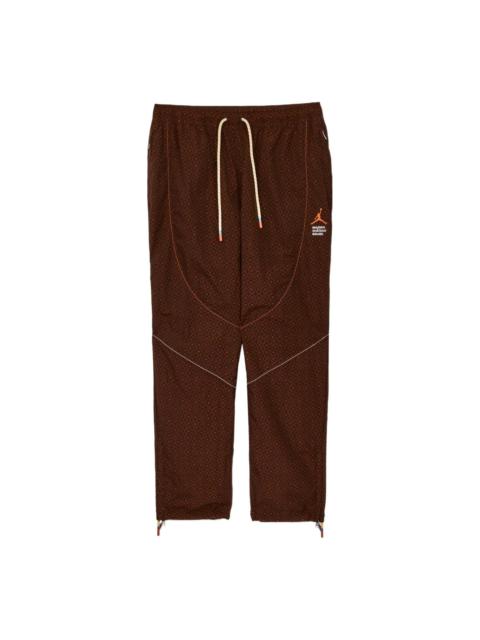 Jordan Air Jordan x Maison Chateau Rouge Crossover Woven Lacing Sports Pants US Edition Light Yellow DN3658