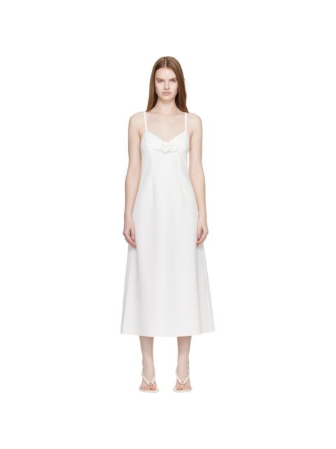 SANDY LIANG White Pilton Midi Dress