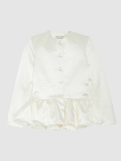 LIBEROWE IVORY PEPLUM JACKET