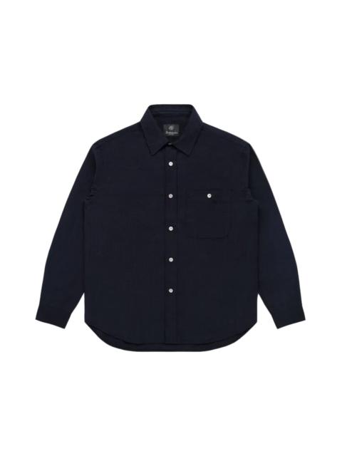 Knickerbocker Jones Cotton & Linen Shirt Navy