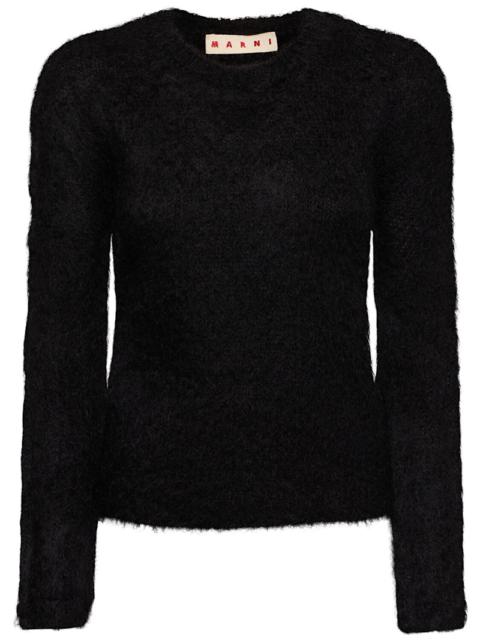 Mohair blend crewneck sweater