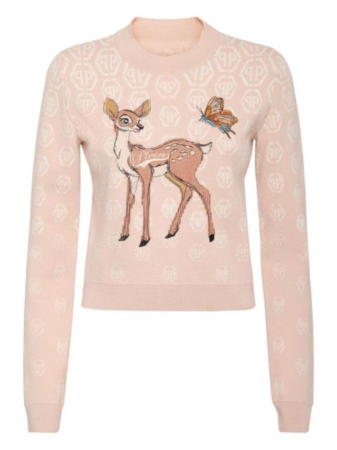 PHILIPP PLEIN Fairy motif sweater