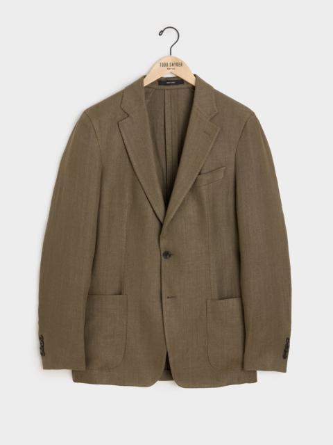 TODD SNYDER Italian Linen Herringbone Sport Coat