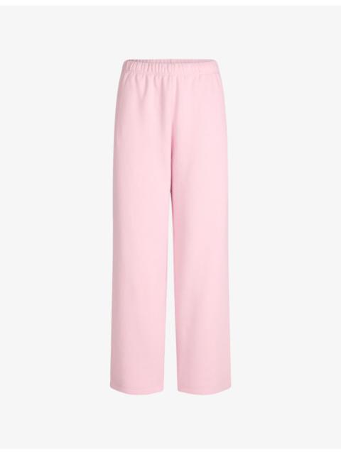 SKIMS Classic Straight-Leg Cotton-Fleece Trousers