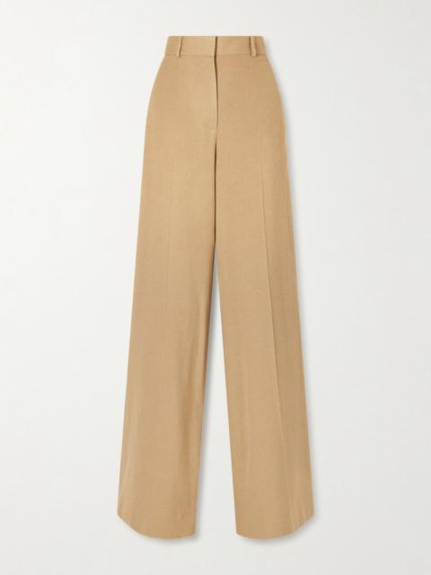 The Row Dender Silk-twill Wide-leg Pants