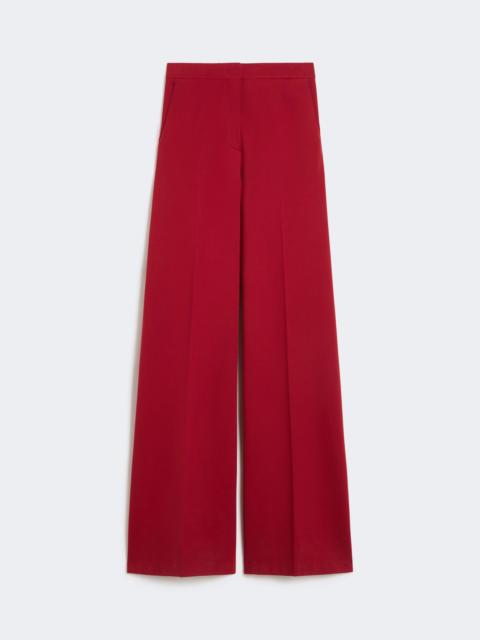 Max Mara TAVERNA Compact jersey trousers - DARK RED