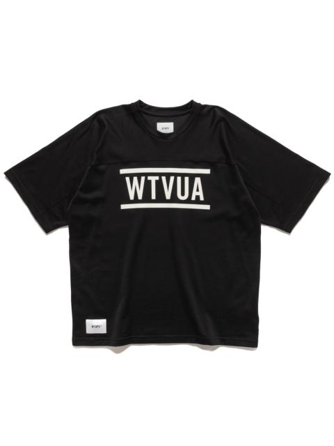 WTAPS QB / SS RACO. Brackets T-Shirt BLACK | REVERSIBLE