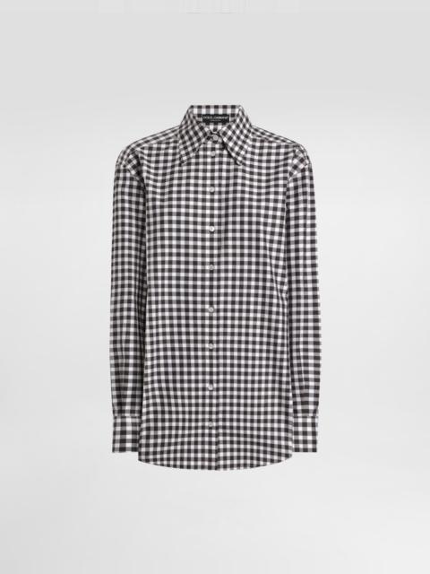 Cotton check shirt