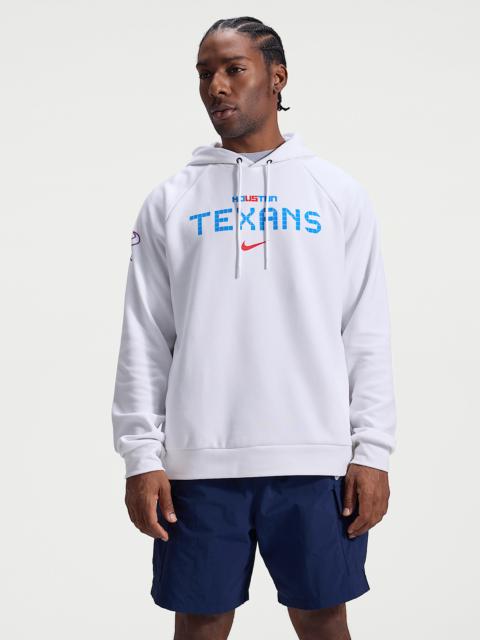 Nike Houston Texans Rivalries Collection Primary Men's Nike Dri-FIT NFL Pullover Hoodie